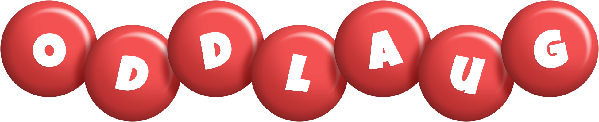 Oddlaug candy-red logo