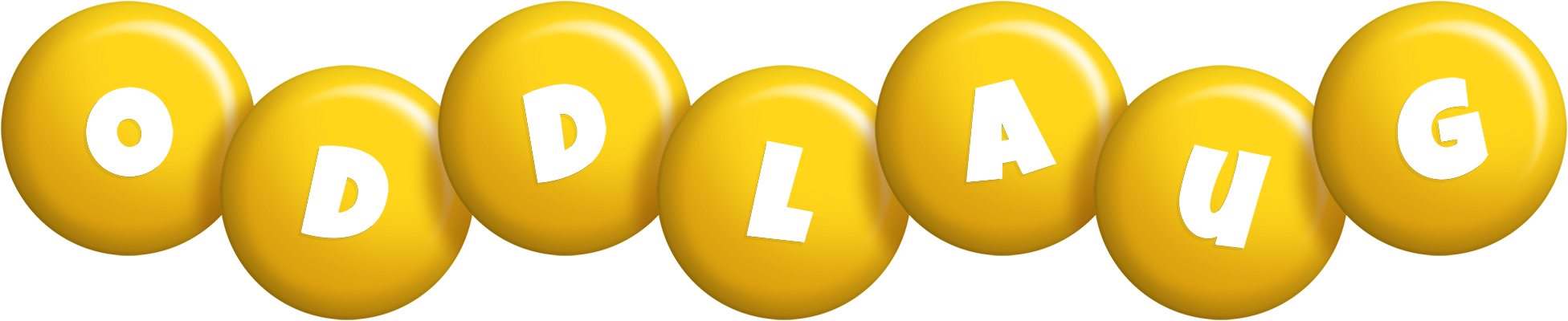 Oddlaug candy-yellow logo