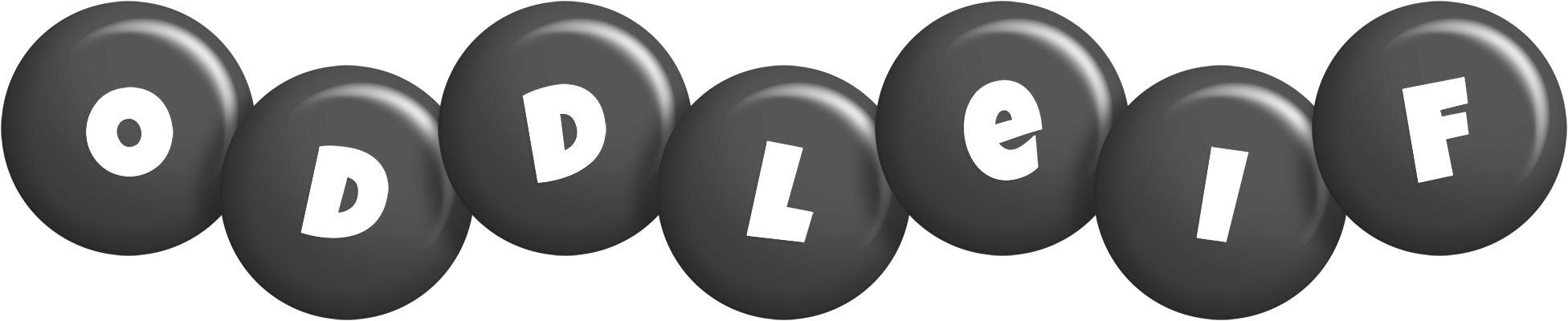 Oddleif candy-black logo