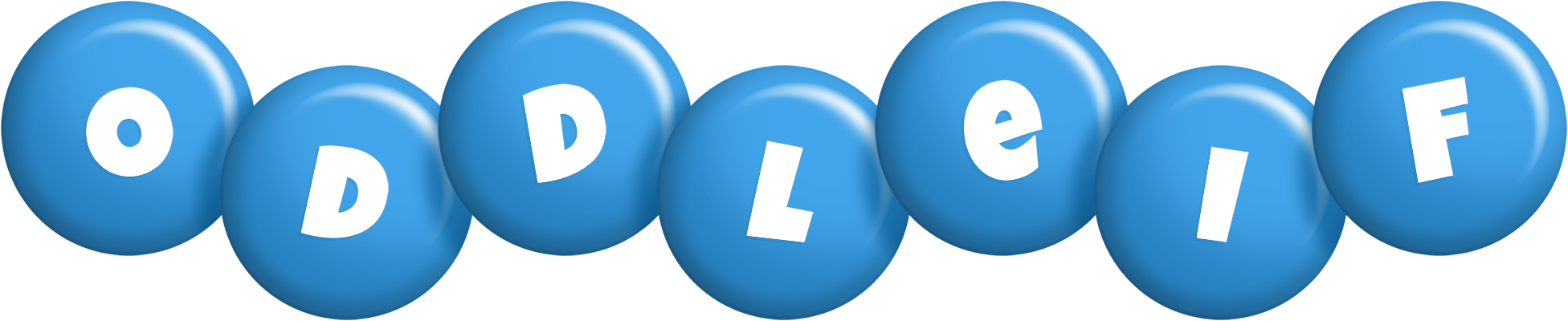 Oddleif candy-blue logo