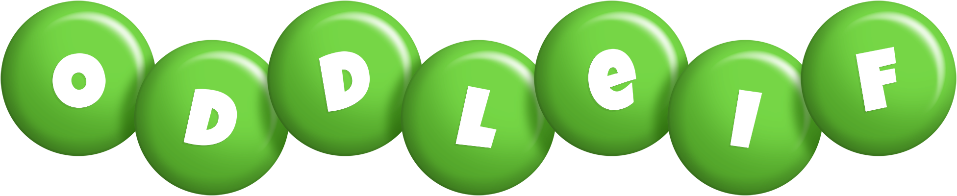 Oddleif candy-green logo