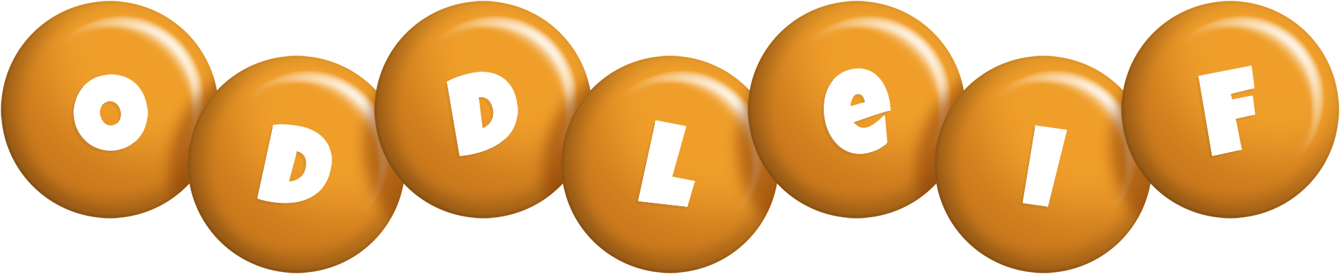 Oddleif candy-orange logo