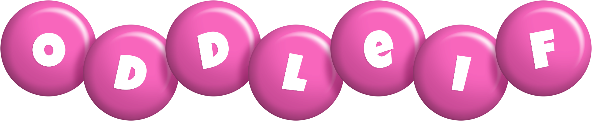 Oddleif candy-pink logo