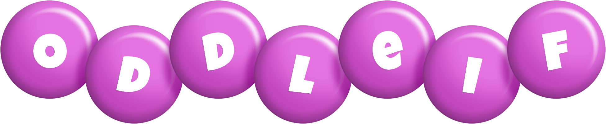Oddleif candy-purple logo