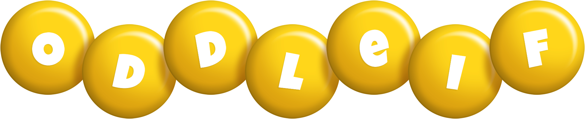 Oddleif candy-yellow logo