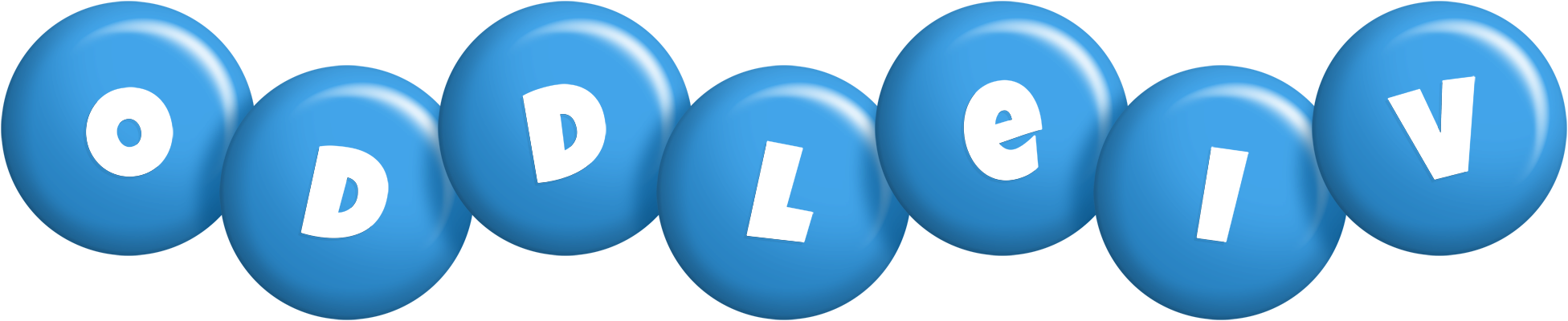 Oddleiv candy-blue logo