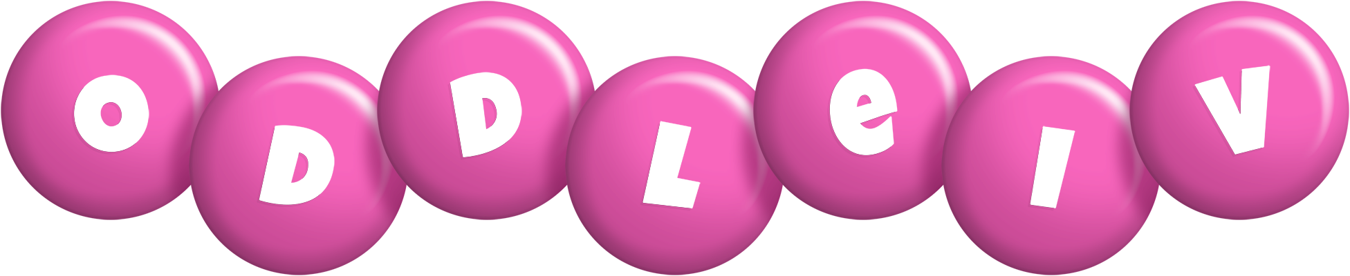 Oddleiv candy-pink logo