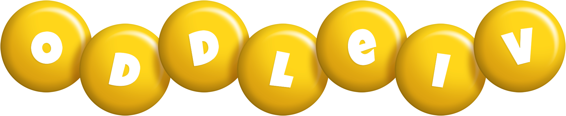 Oddleiv candy-yellow logo
