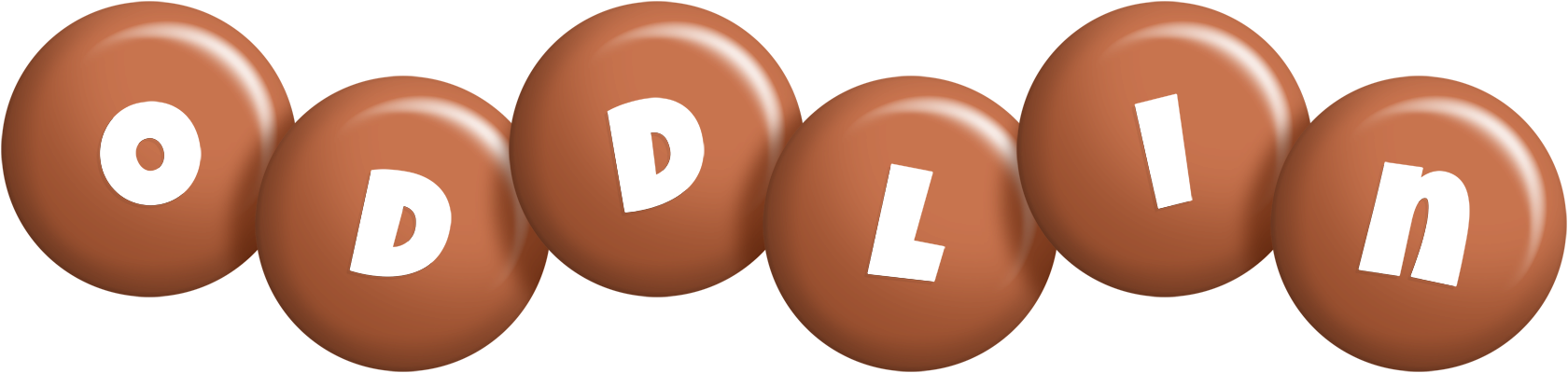 Oddlin candy-brown logo