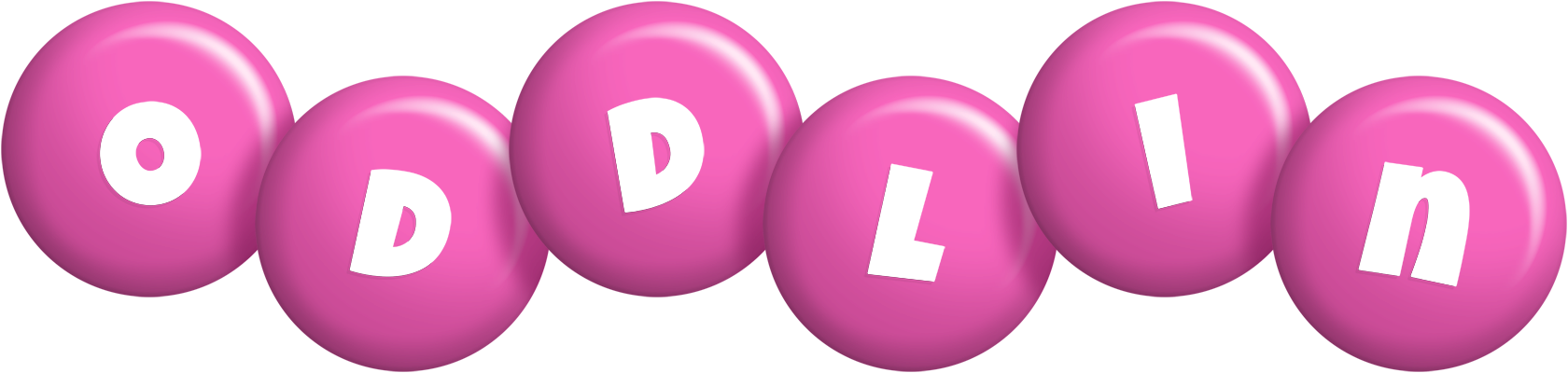 Oddlin candy-pink logo