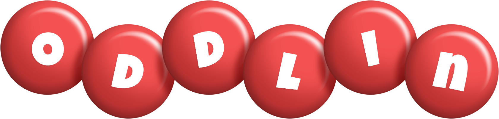 Oddlin candy-red logo