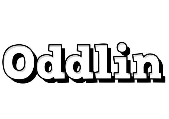 Oddlin snowing logo