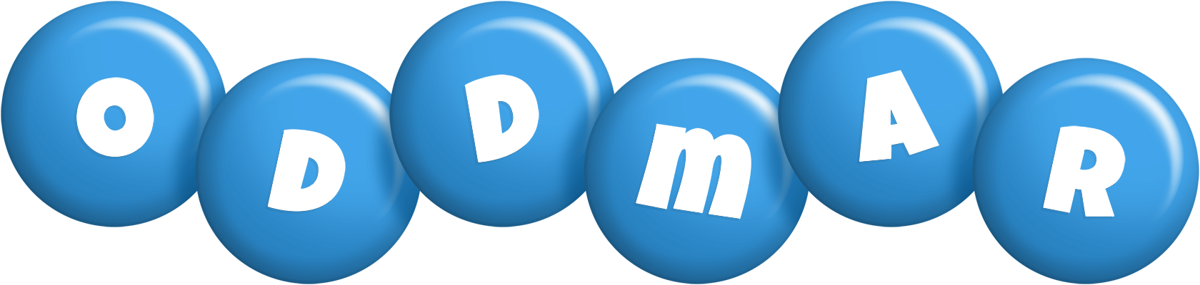 Oddmar candy-blue logo