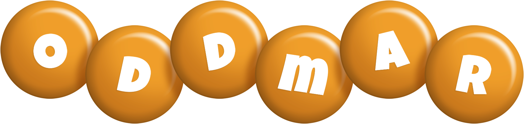 Oddmar candy-orange logo