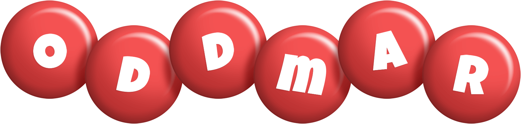 Oddmar candy-red logo