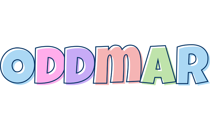Oddmar pastel logo