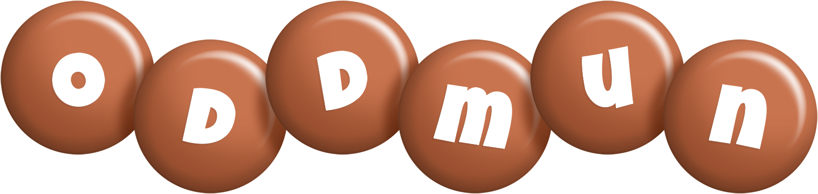 Oddmun candy-brown logo