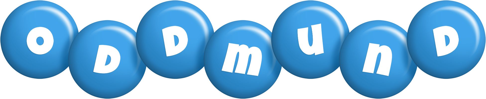 Oddmund candy-blue logo