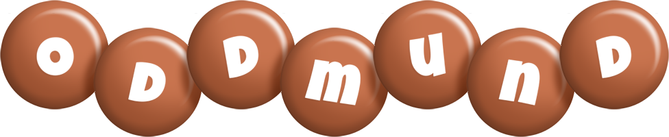 Oddmund candy-brown logo