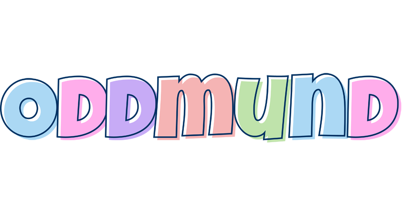 Oddmund pastel logo