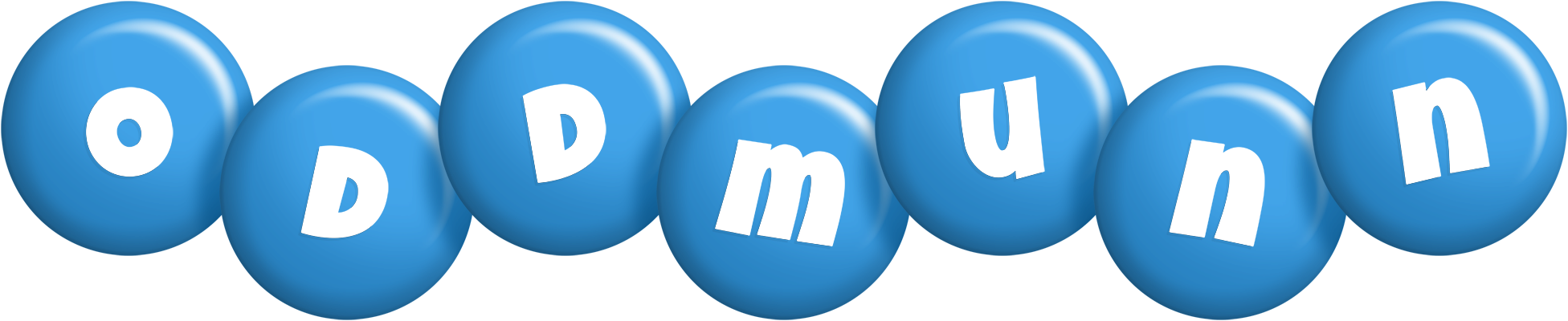 Oddmunn candy-blue logo