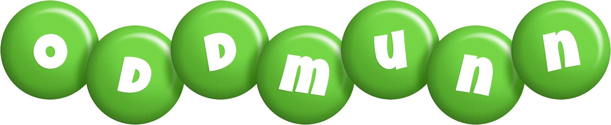 Oddmunn candy-green logo