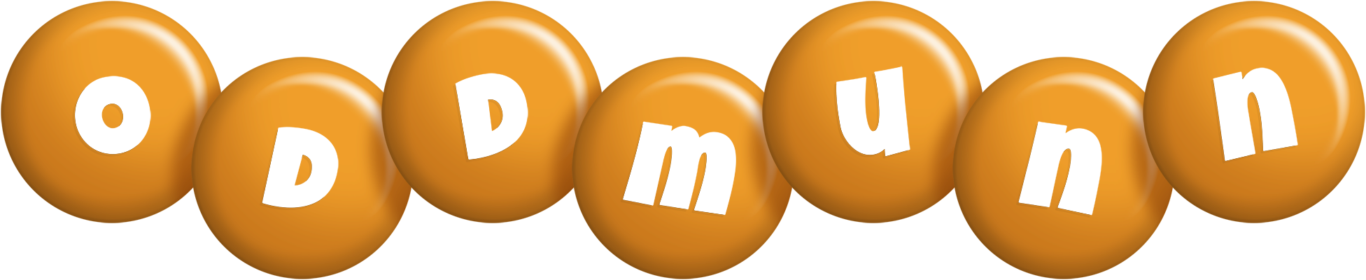 Oddmunn candy-orange logo
