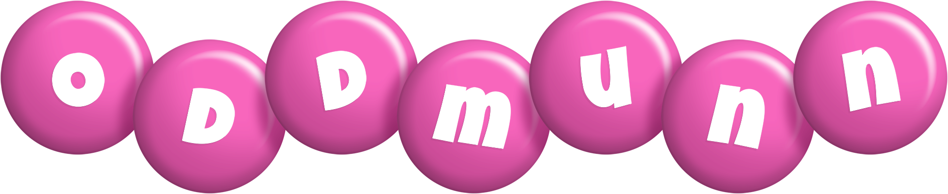 Oddmunn candy-pink logo