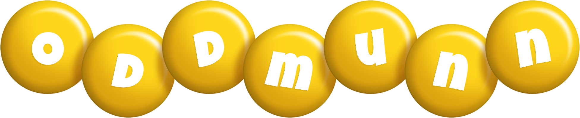 Oddmunn candy-yellow logo