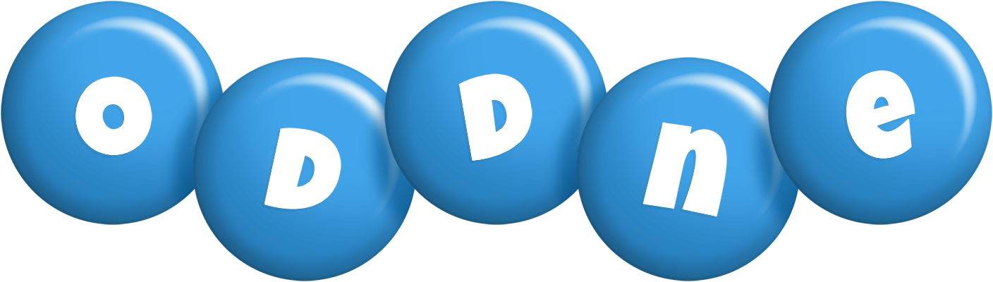 Oddne candy-blue logo