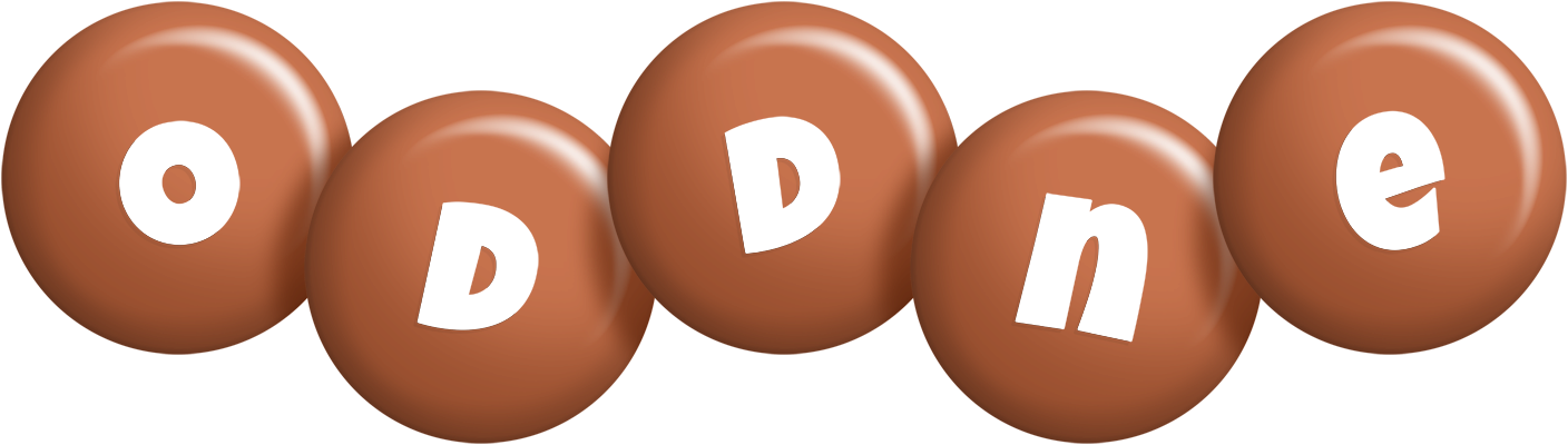 Oddne candy-brown logo
