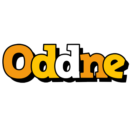 Oddne cartoon logo