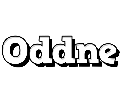 Oddne snowing logo