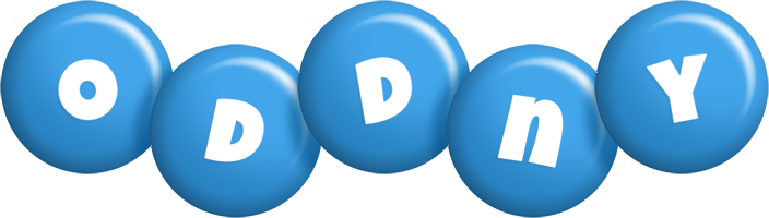 Oddny candy-blue logo