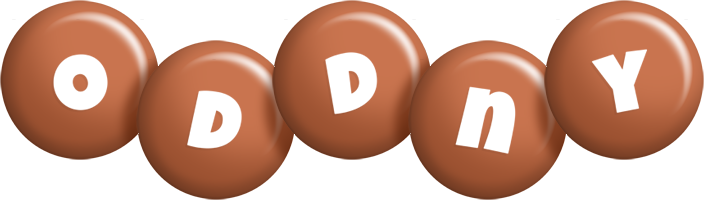 Oddny candy-brown logo