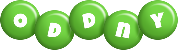 Oddny candy-green logo