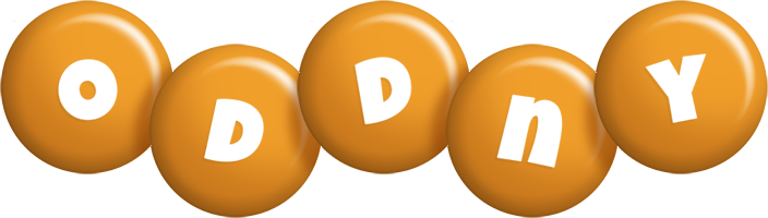 Oddny candy-orange logo