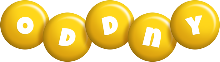 Oddny candy-yellow logo