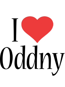 Oddny i-love logo