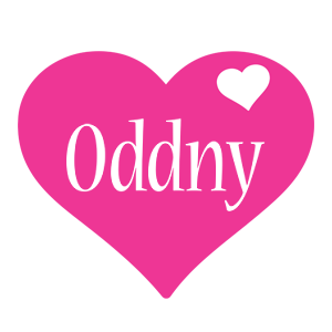 Oddny love-heart logo