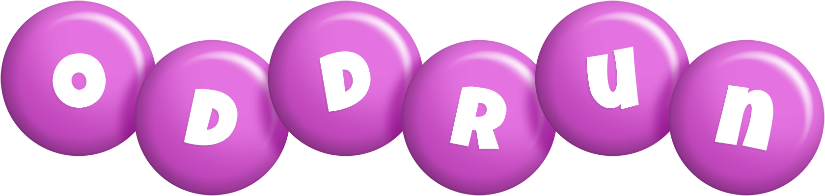 Oddrun candy-purple logo