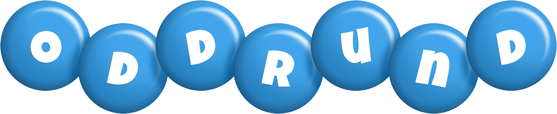 Oddrund candy-blue logo