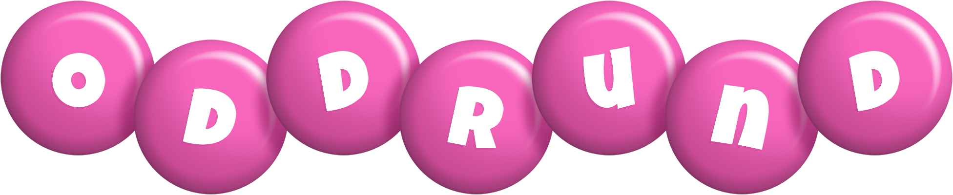 Oddrund candy-pink logo