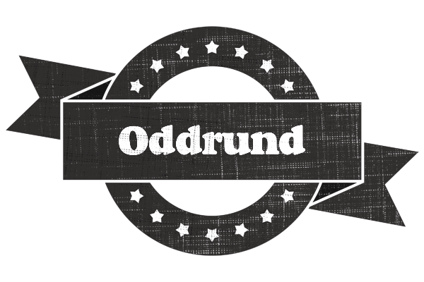 Oddrund grunge logo
