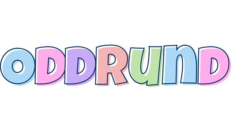 Oddrund pastel logo
