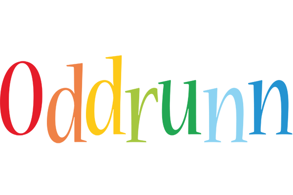 Oddrunn birthday logo