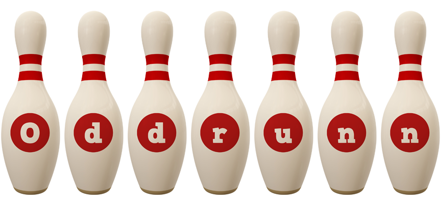 Oddrunn bowling-pin logo