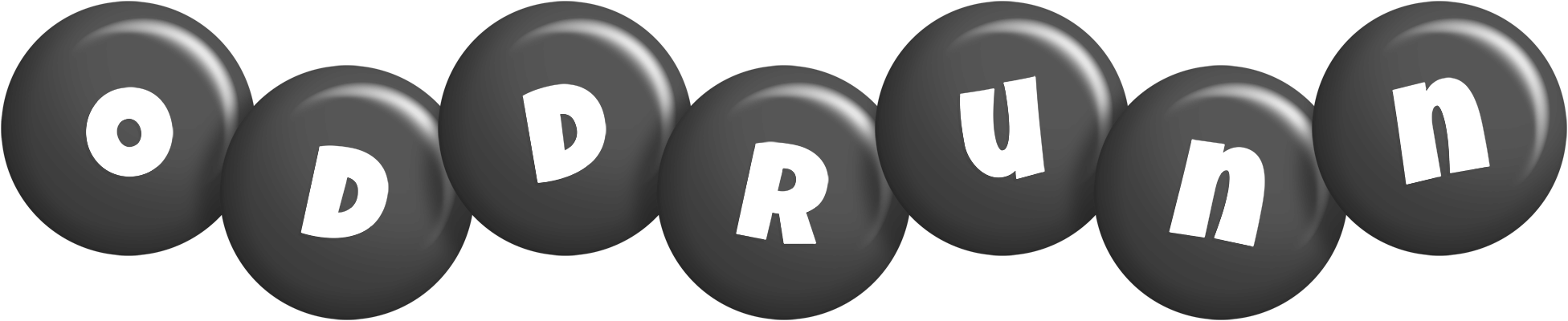 Oddrunn candy-black logo