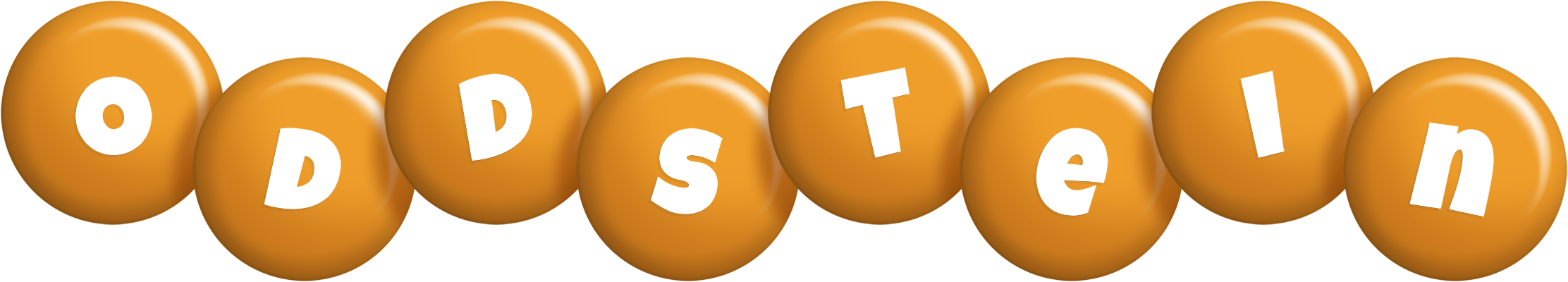 Oddstein candy-orange logo