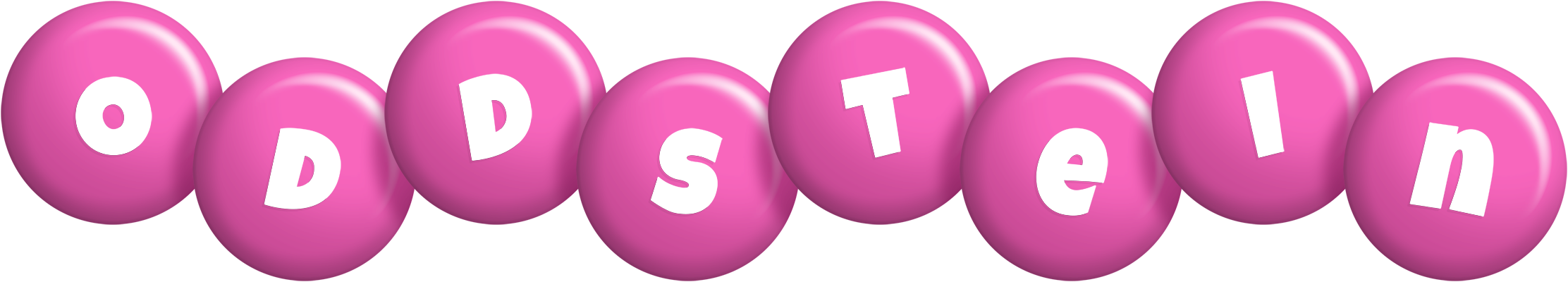 Oddstein candy-pink logo